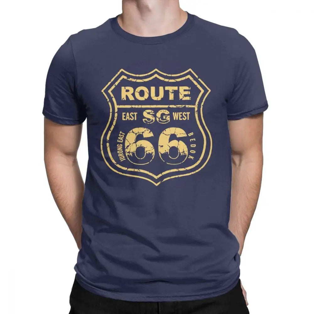 T-shirt Homme Route 66 Mother Road 100% Coton Grande Taille - vue 7
