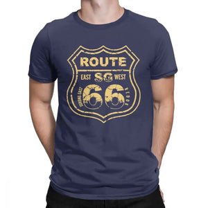 T-shirt Homme Route 66 Mother Road 100% Coton Grande Taille - vue 7