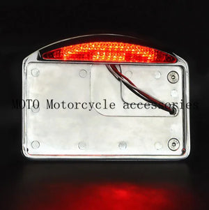 Support de plaque latéral avec feu LED pour Harley custom - vue 5