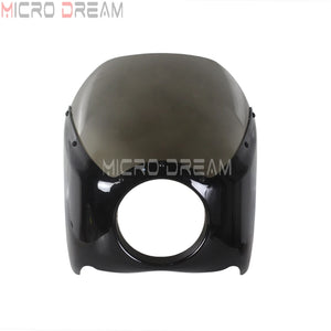 Carénage de phare avec pare-brise fumé pour moto Harley - vue 2