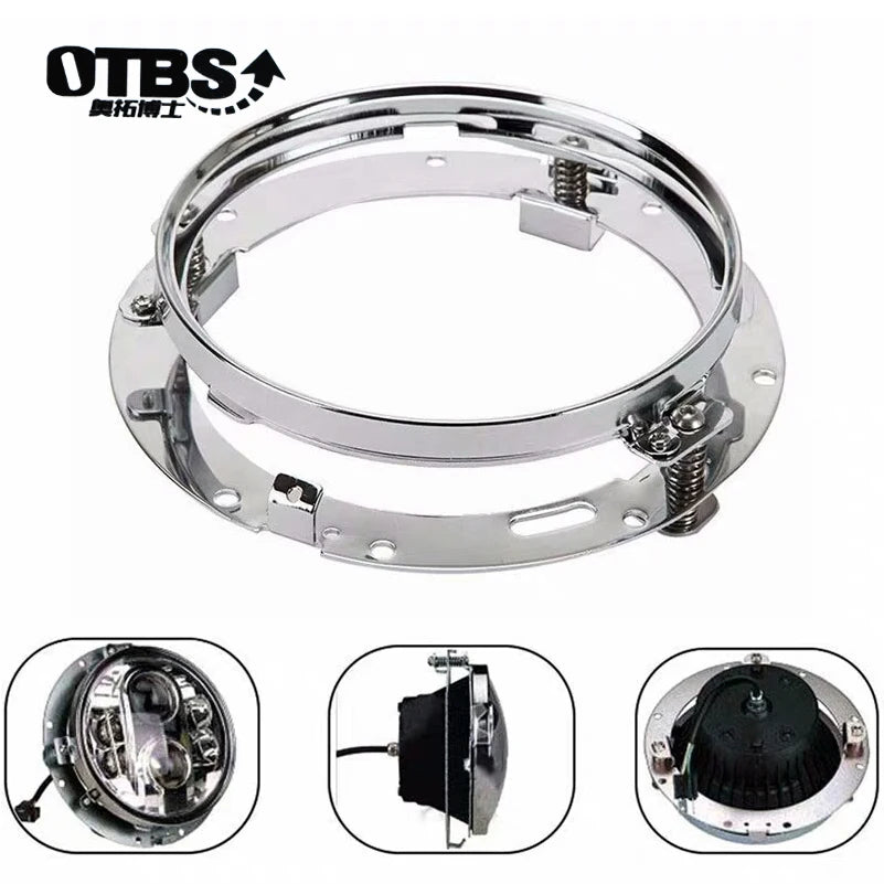 Phare LED 7 pouces avec feux additionnels LED 4,5 pouces pour Harley Touring Electra Glide - vue 6