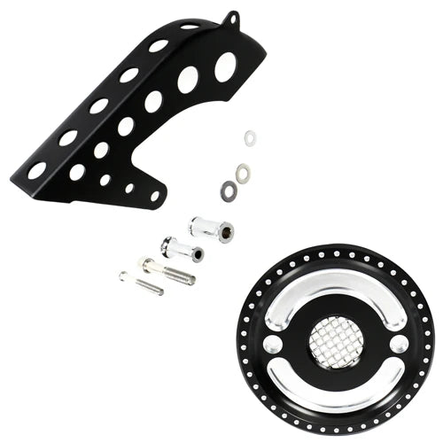 Cache de poulie et pare-courroie pour Harley Sportster - vue 12