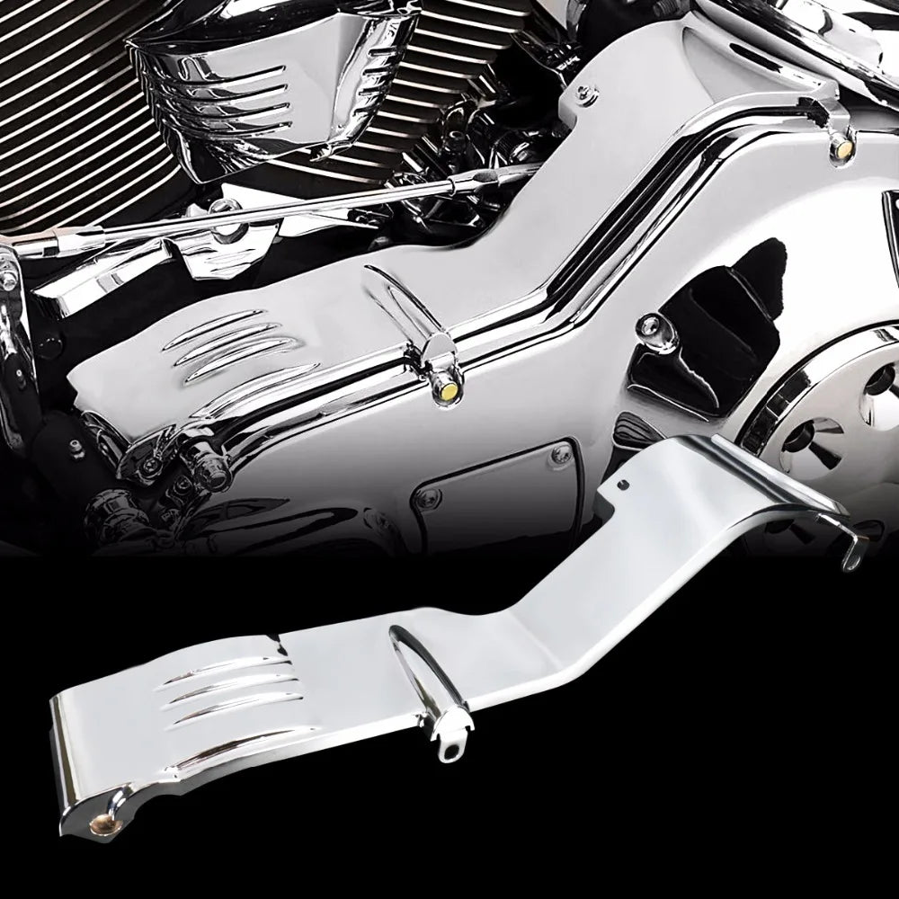 Cache de carter primaire chromé pour Harley Touring - vue 1