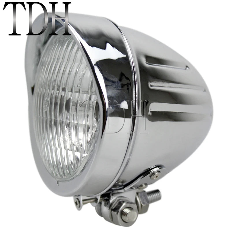 Phare rétro H4 pour Harley Softail Dyna - vue 1