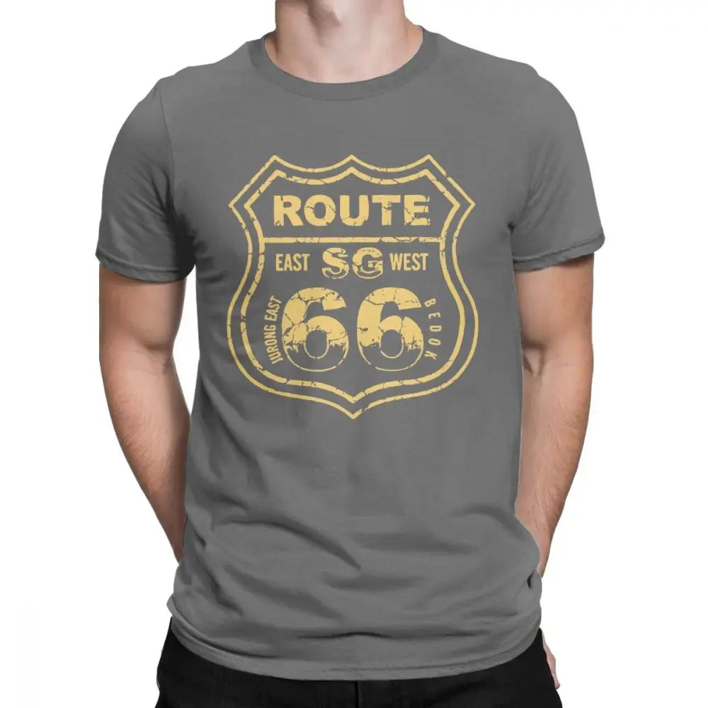 T-shirt Homme Route 66 Mother Road 100% Coton Grande Taille - vue 17