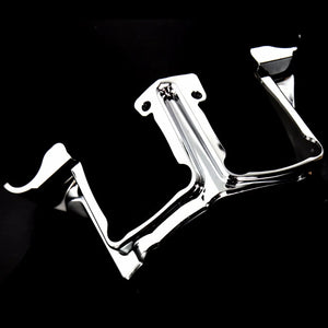 Cache de bloc de poussoirs chromé pour Harley Touring - vue 4