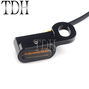 Mini clignotants LED de guidon pour Harley Sportster - vue 5