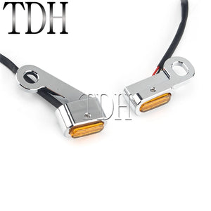 Mini clignotants LED de guidon pour Harley Sportster - vue 2