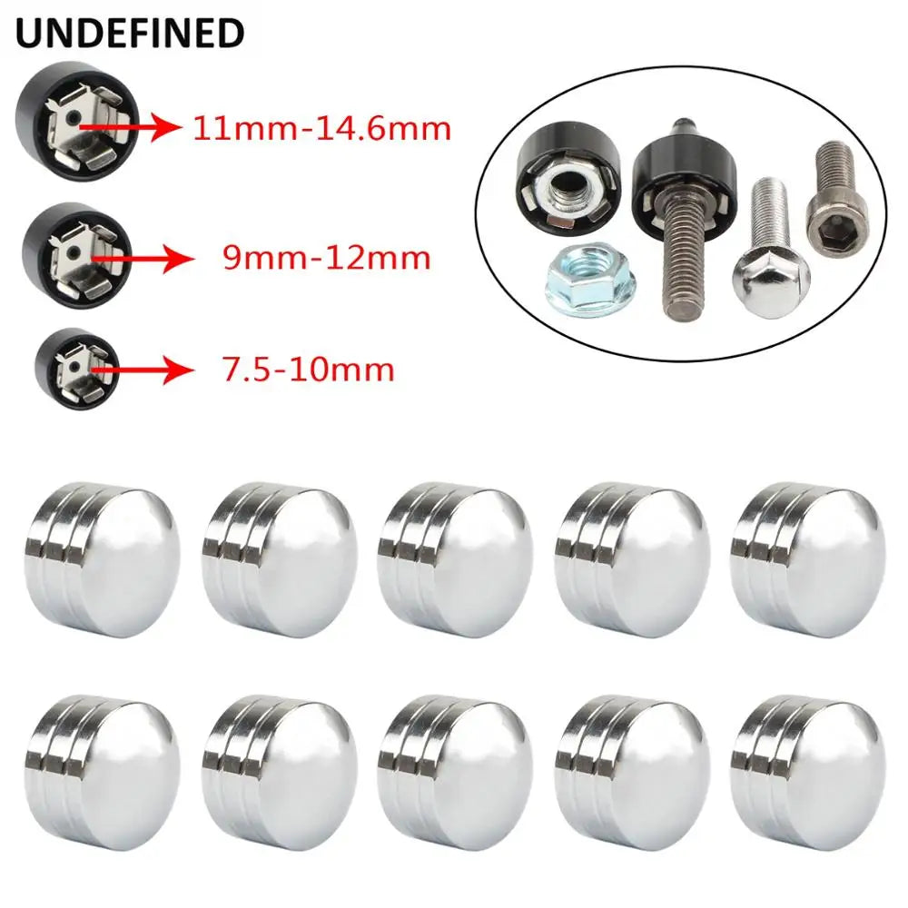 Caches de vis de culasse bombés pour Harley Touring Dyna Softail - vue 1