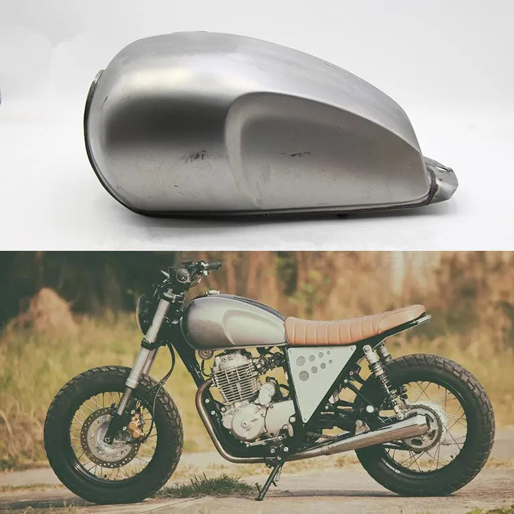 Réservoir d'essence en métal brut pour moto XY400 - vue 6
