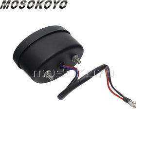 Feu arrière LED rond façon œil de chat pour moto custom - vue 5