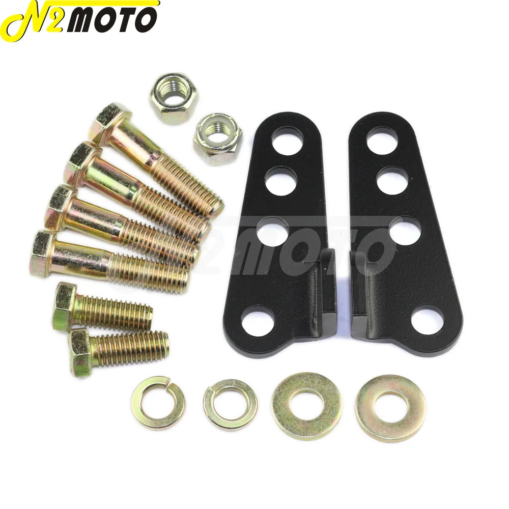 Kit d'abaissement réglable 1 à 3 pouces avec support d'amortisseur passager pour Harley Touring Electra/Road/Street Glide 2002-2012