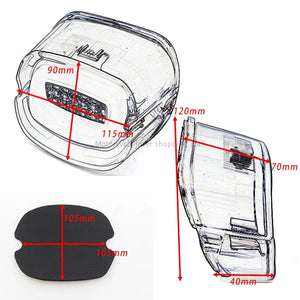 Feu arrière LED fumé avec clignotants intégrés pour Harley Softail Dyna Touring - vue 6