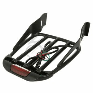 Porte-bagages deux-places avec feu LED pour Harley-Davidson Sportster XL et Dyna Street Bob - vue 6