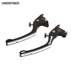 Leviers de frein et d'embrayage réglables noirs pour Harley Touring 2014-2016 - vue 6
