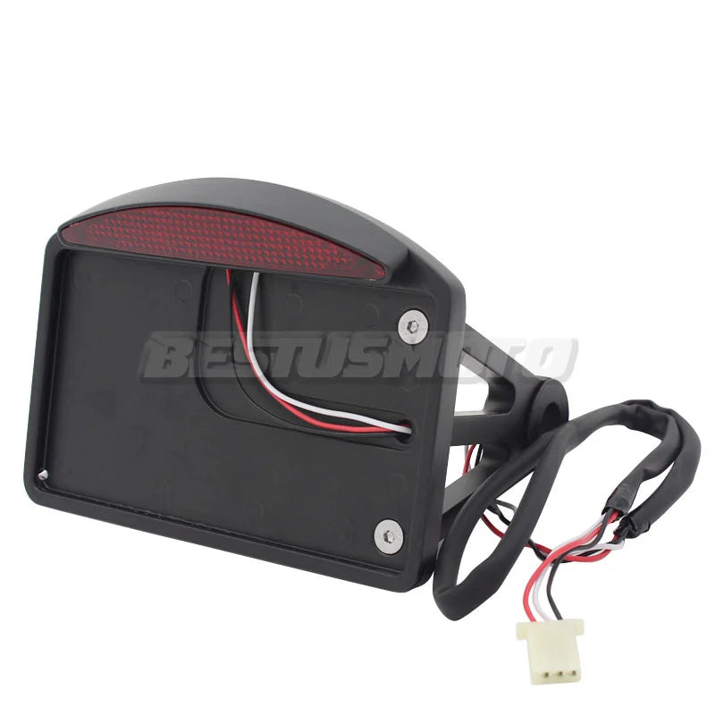 Support de plaque latéral avec feu LED pour Harley custom - vue 7