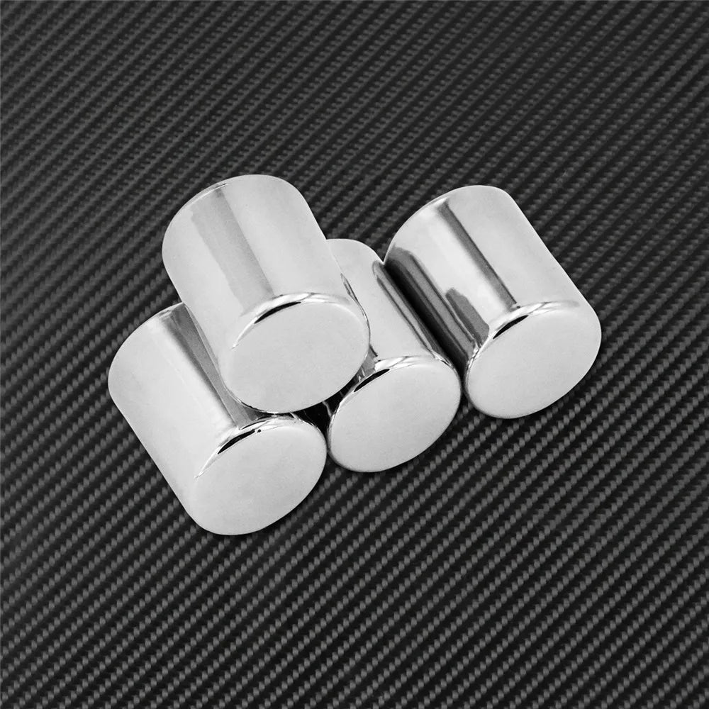 Lot de 4 caches de points d'ancrage (docking hardware) chromés - Harley Touring, Dyna, Softail, Sportster XL – photo 2/7