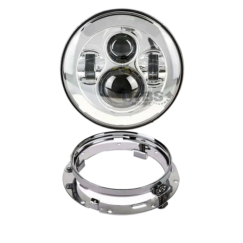 Phare LED 7 pouces avec feux additionnels LED 4,5 pouces pour Harley Touring Electra Glide - vue 9