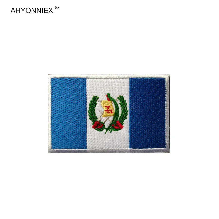 Écusson brodé drapeau de pays d'Amérique avec fixation velcro - vue 20
