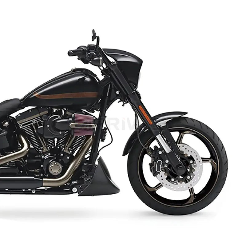 Spoiler menton noir pour Harley Dyna Fat Bob - vue 4