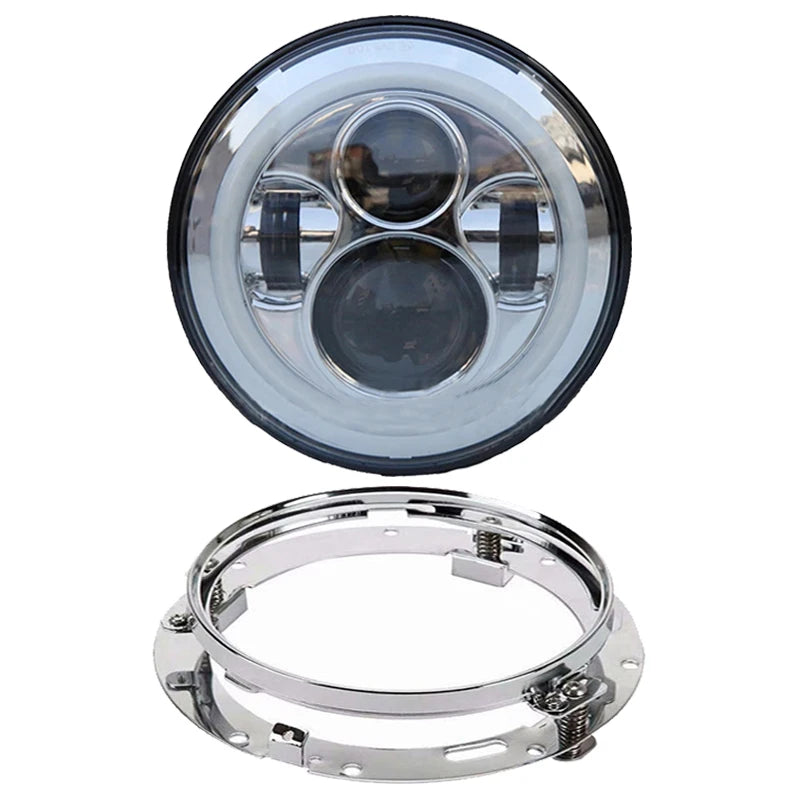 Phare LED 7 pouces avec feux additionnels LED 4,5 pouces pour Harley Touring Electra Glide - vue 22