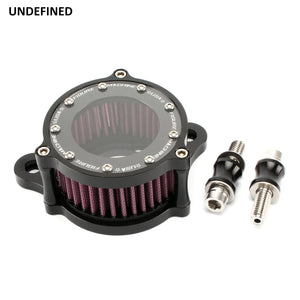 Kit filtre à air CNC noir pour Harley Sportster - vue 4