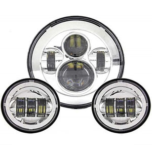 Phare LED 7 pouces avec feux additionnels LED 4,5 pouces pour Harley Touring Electra Glide - vue 8