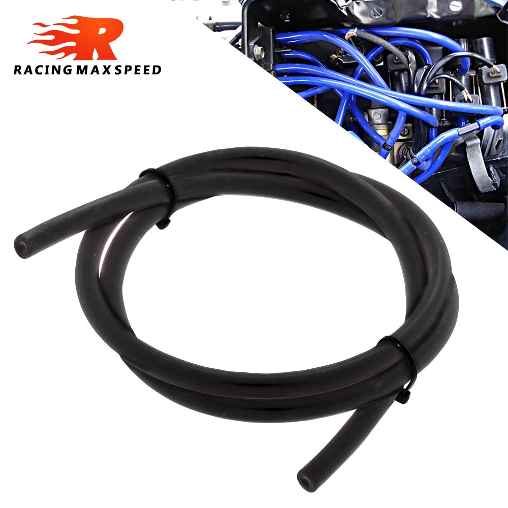 Durite universelle en silicone 3-4 mm pour circuits de dépression, essence et huile - auto et moto