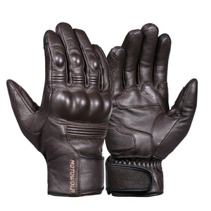 Gants moto cuir MOTOWOLF tactiles - vue - vue 4