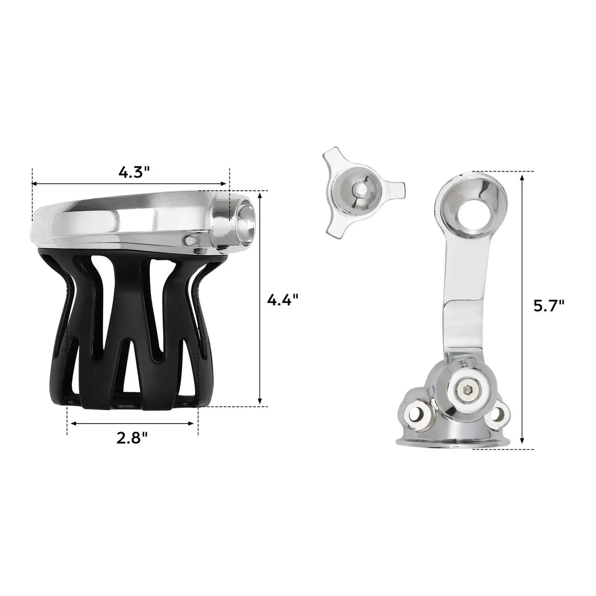 Porte-gobelet de guidon 1 pouce pour Harley Touring Dyna - vue 4