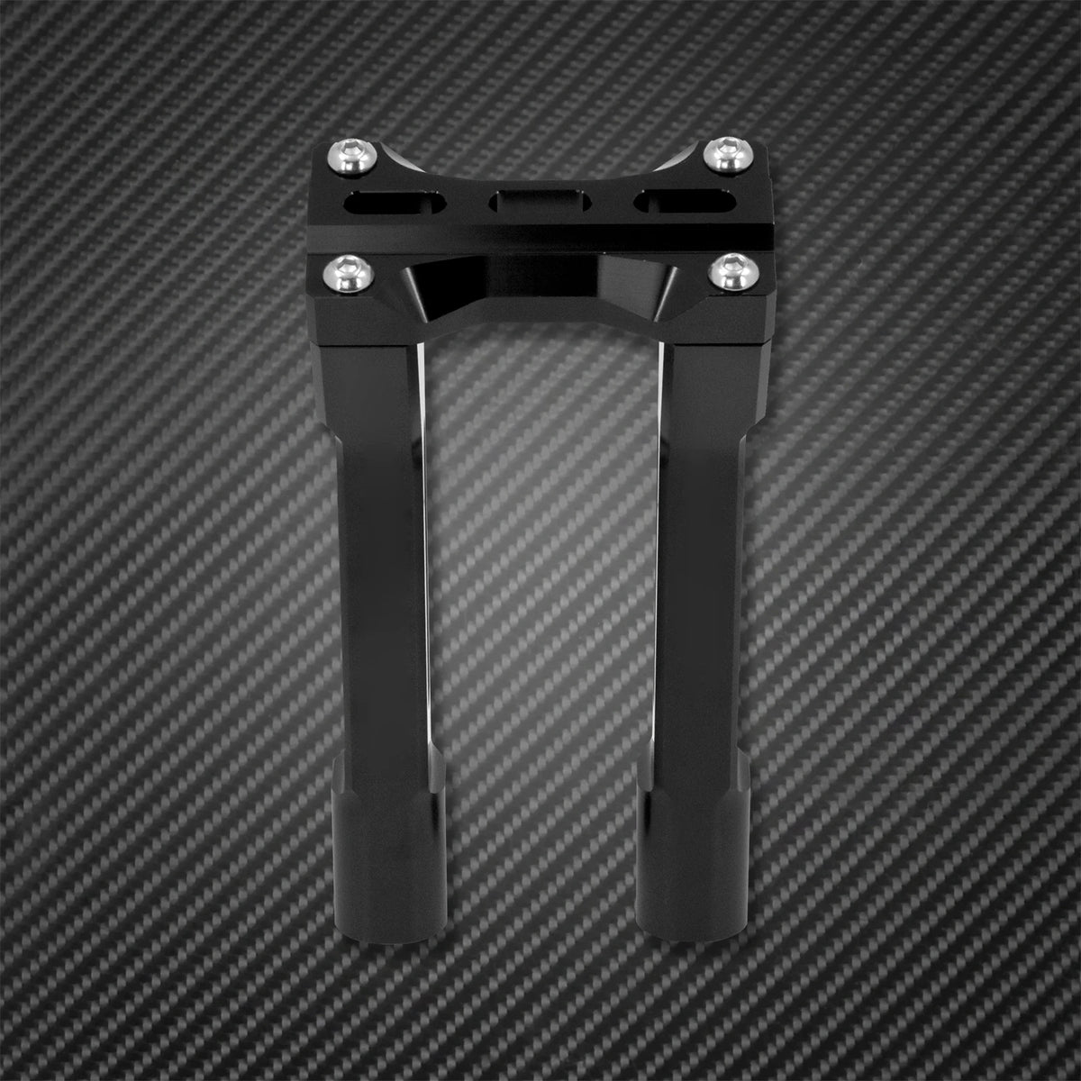 Rehausseurs de guidon (risers) 10'' noirs - Harley Sportster XL883, Touring, Street Road Glide, Road King, Dyna, Softail Fatboy – photo 5/6