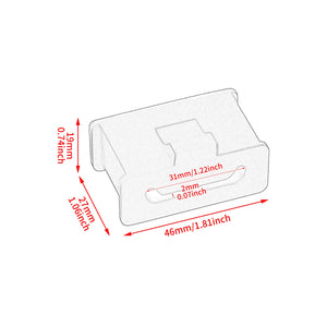 Silentblocs noirs de fixation de silencieux pour Harley-Davidson Touring - vue 6