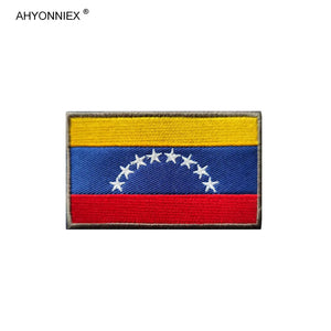 Écusson brodé drapeau de pays d'Amérique avec fixation velcro - vue 10