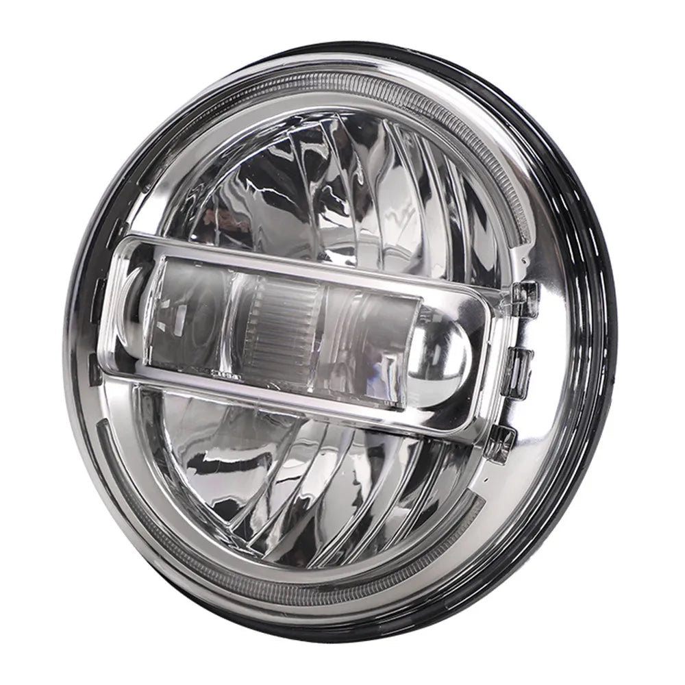 Phare LED projecteur noir monté sur une Harley-Davidson Touring - vue 10