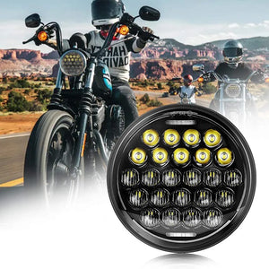 Phare LED 5,75 pouces pour Harley Dyna Softail - vue 1