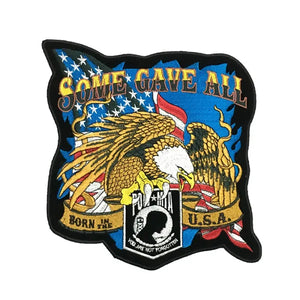Écusson brodé grand format punk crâne aigle - vue 8