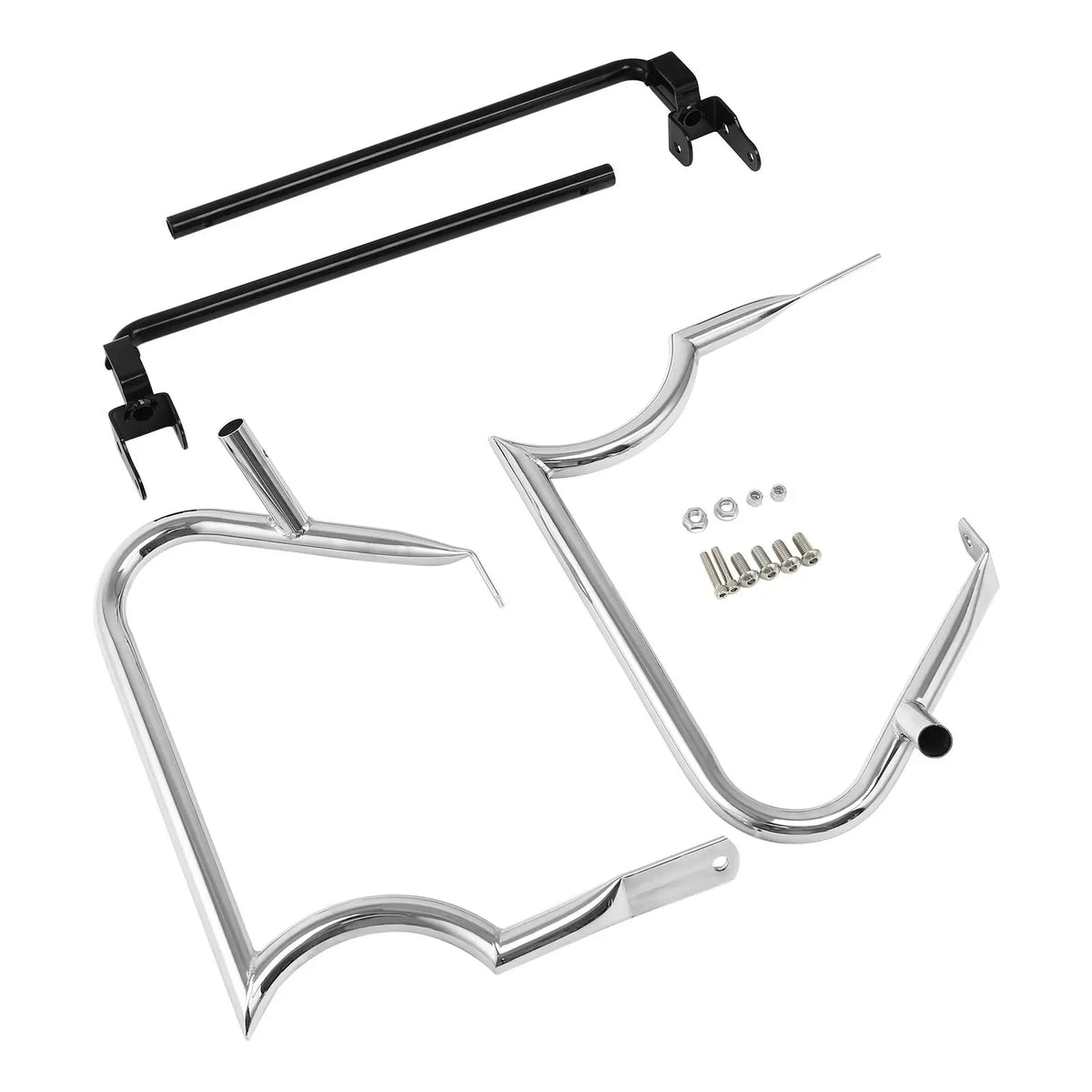 Support noir de protection de sacoche Harley Touring - vue 6