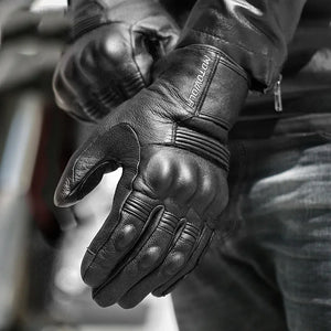 Gants moto cuir MOTOWOLF tactiles - vue - vue 2