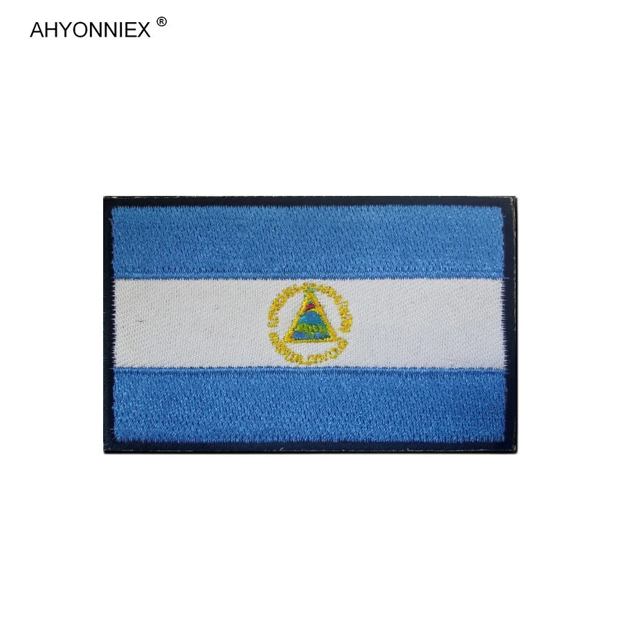 Écusson brodé drapeau de pays d'Amérique avec fixation velcro - vue 12