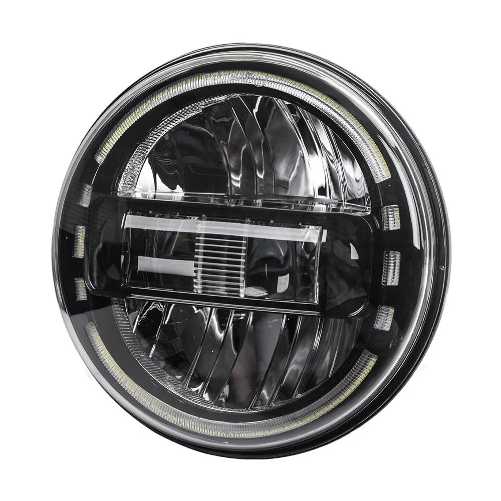 Phare LED projecteur noir monté sur une Harley-Davidson Touring - vue 9