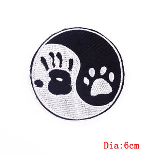 Écusson patch tête de mort et rose style biker - vue 32