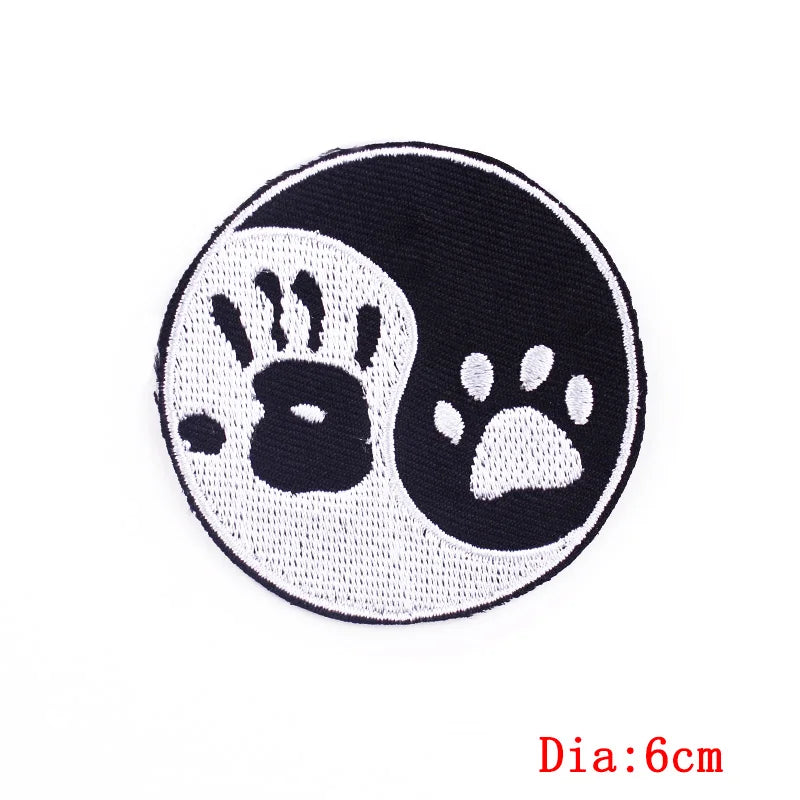 Écusson patch tête de mort et rose style biker - vue 32