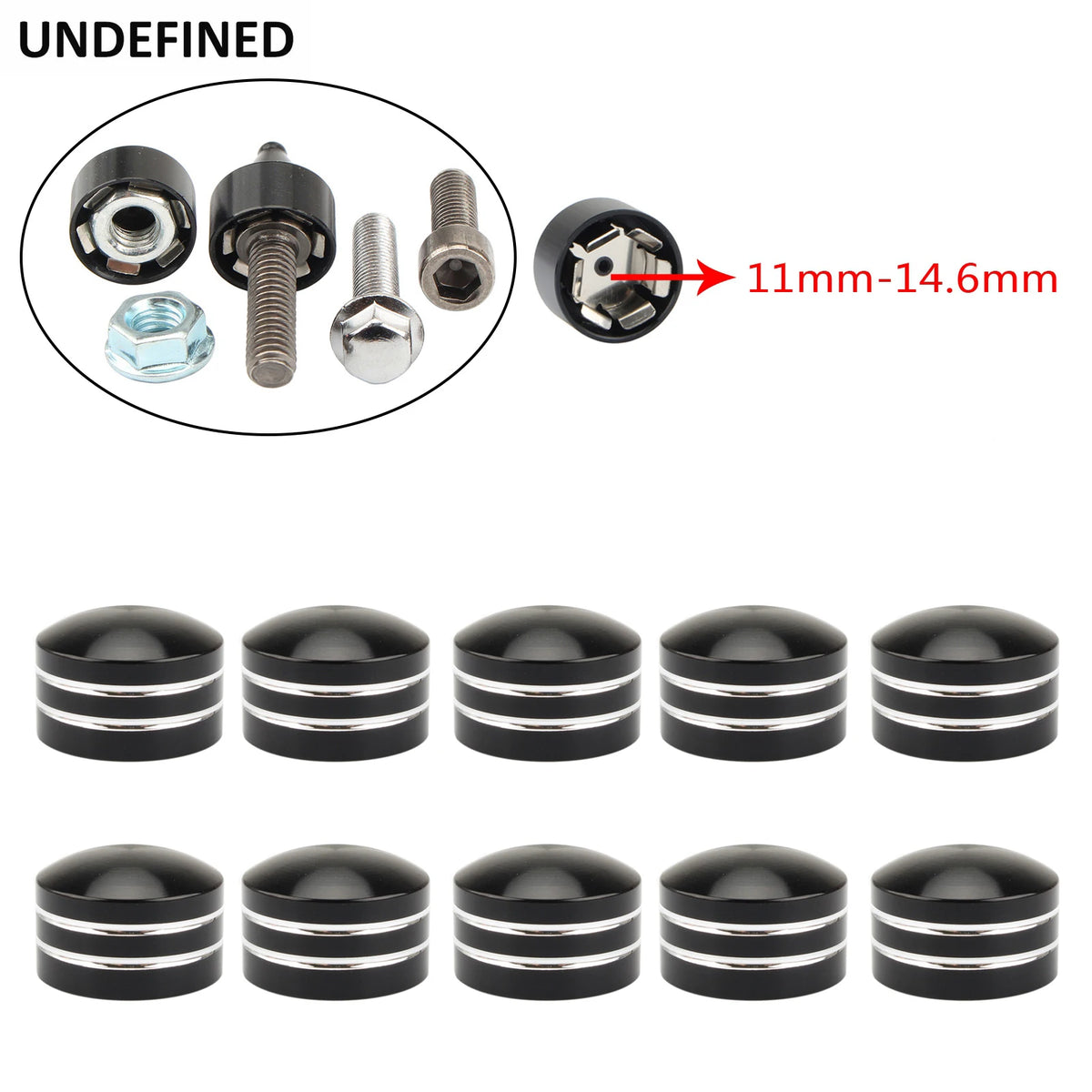 Caches de vis de culasse bombés pour Harley Touring Dyna Softail - vue 11
