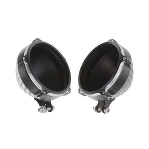 Coque de phare 5,75 pouces alu CNC pour Harley Softail - vue 3