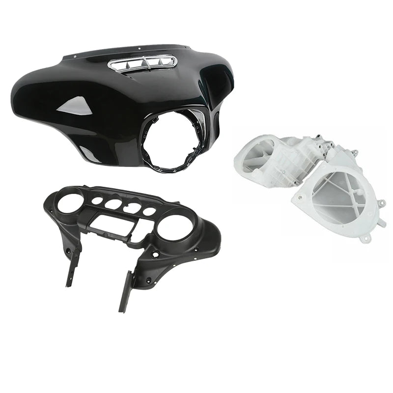 Carénage batwing intérieur/extérieur avec caches haut-parleurs pour Harley Touring 2014-2024 - vue 1
