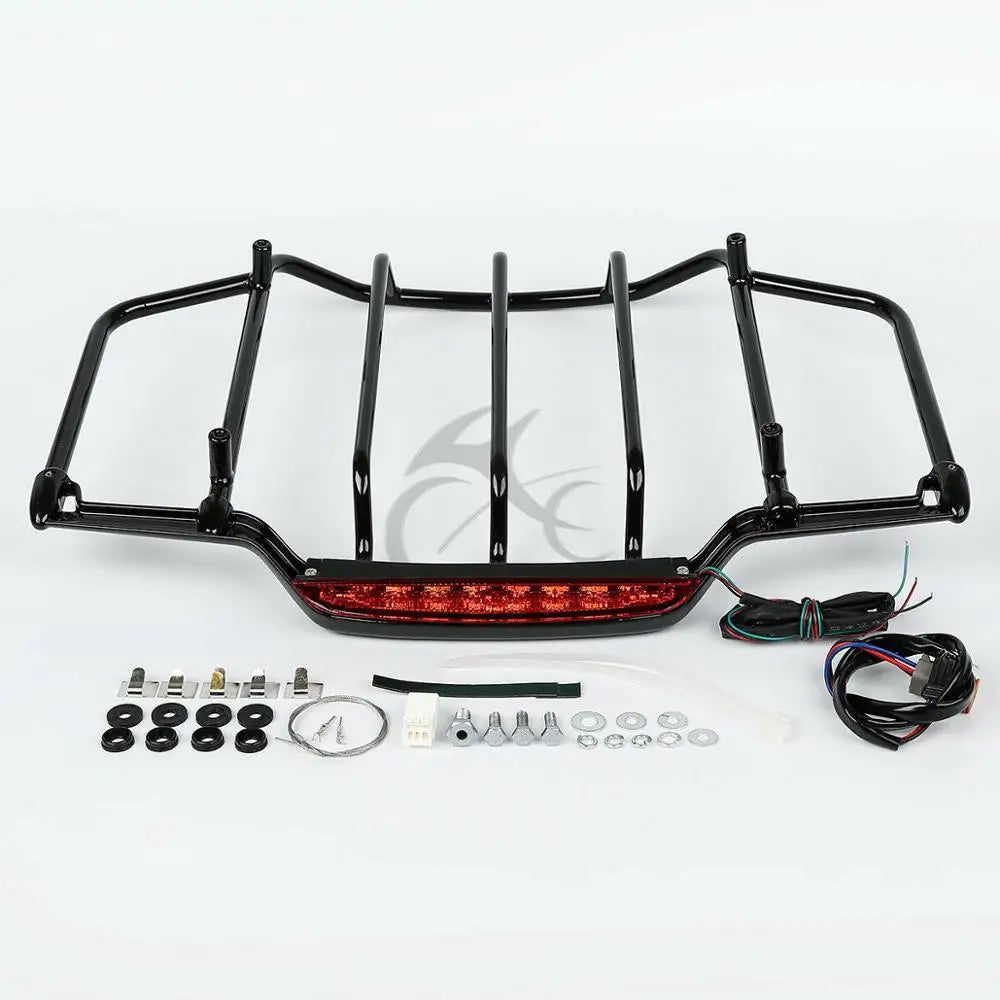 Porte-bagages de top-case avec feu LED pour Harley Touring - vue 3