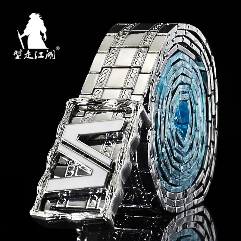 Ceinture homme en métal acier inoxydable - vue 3