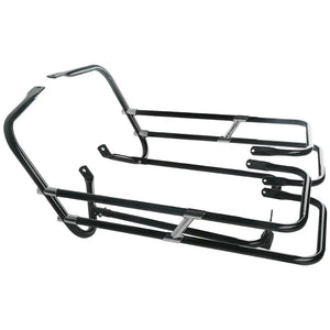 Garde double rail chromé autour des sacoches d'une Harley-Davidson Touring - vue 8