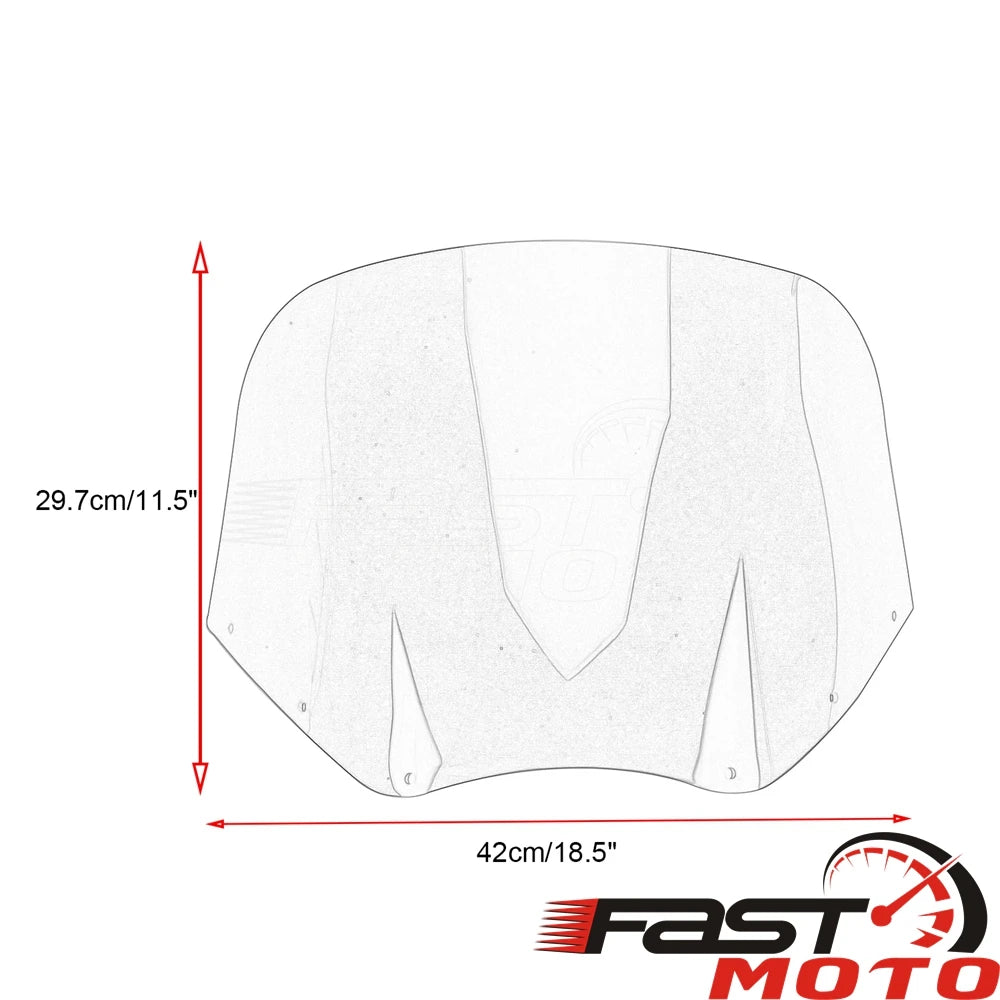 Pare-brise de remplacement pour carénage phare moto - vue 6