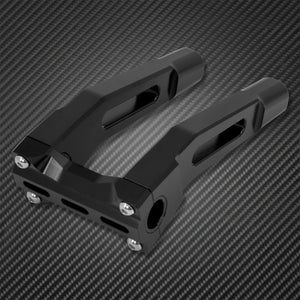 Rehausseurs de guidon (risers) 10'' noirs - Harley Sportster XL883, Touring, Street Road Glide, Road King, Dyna, Softail Fatboy – photo 2/6